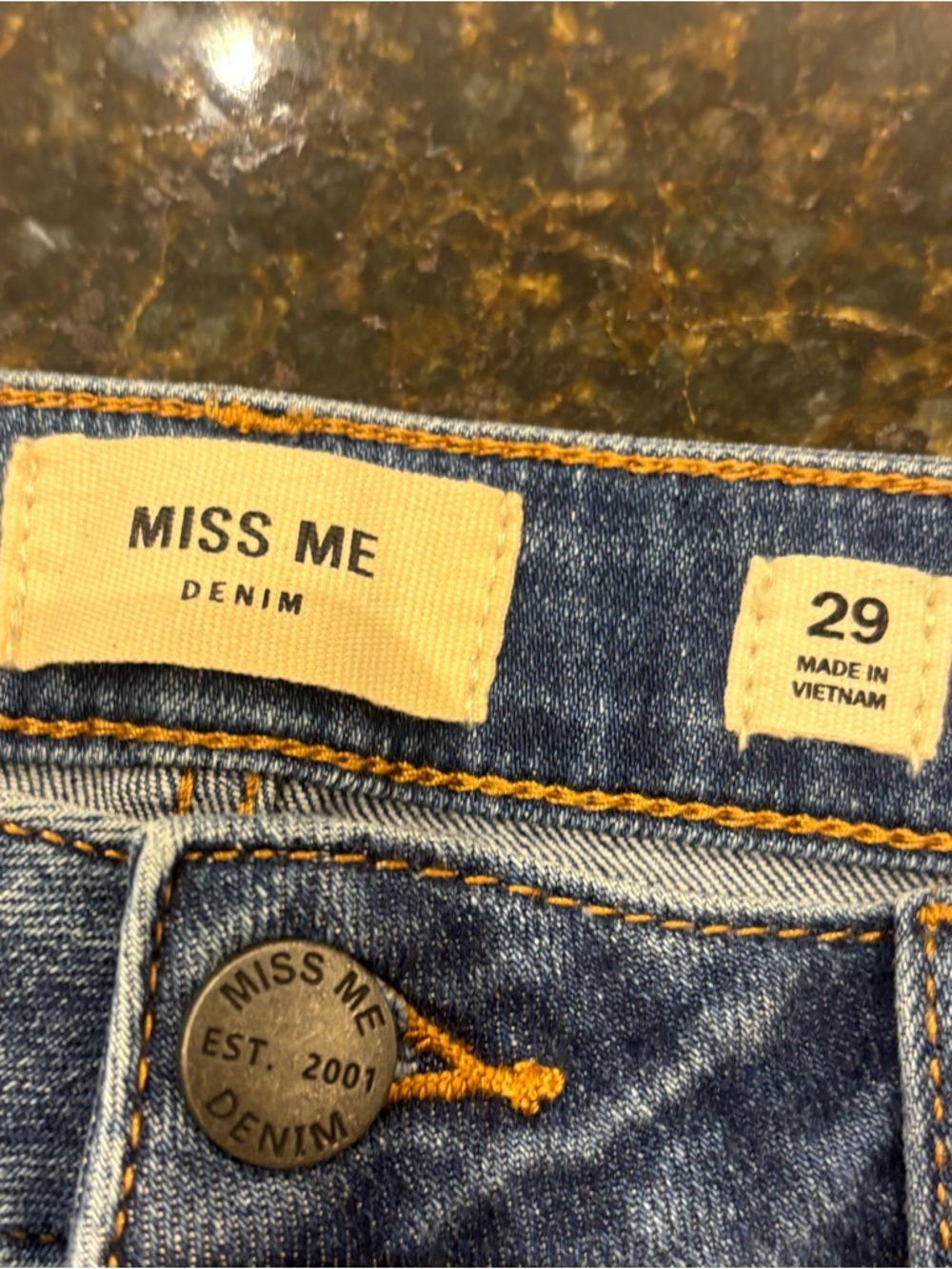 Miss Me Slim Distressed Light Blue Skinny Jeans - Picture 3 of 5
